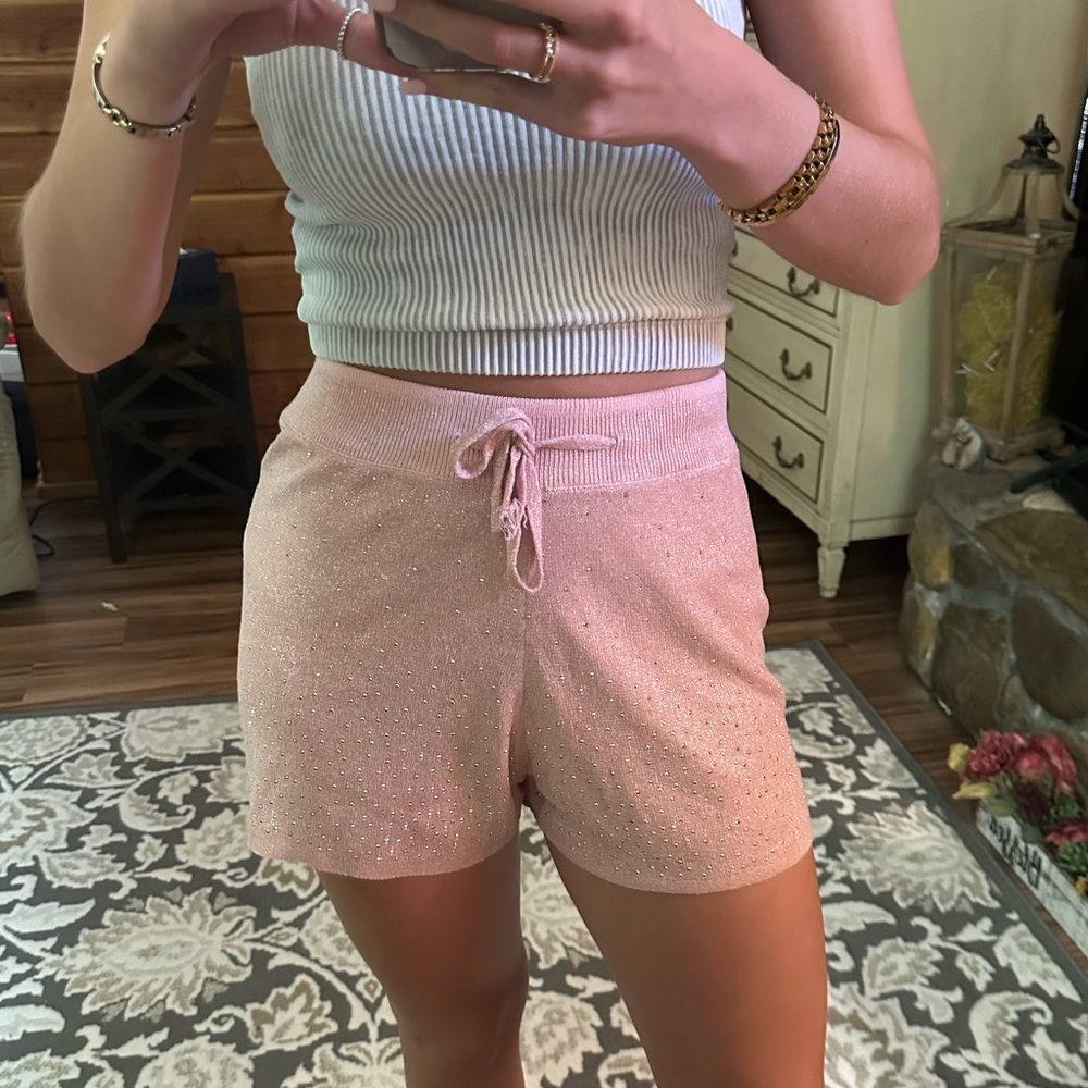 Pink Glitter Women's Shorts